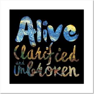 Vincent | The Starry Night | Alive Clarified Unbroken Posters and Art